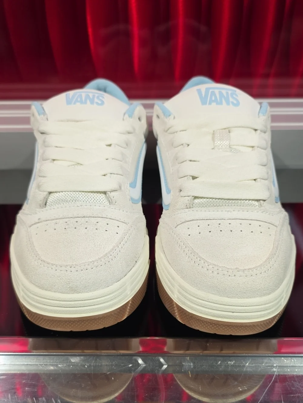 Vans Hylane White Blue Men's 7.5 Women's 9 New with Box